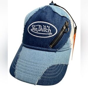 NWT Von Dutch Denim Trucker Hat